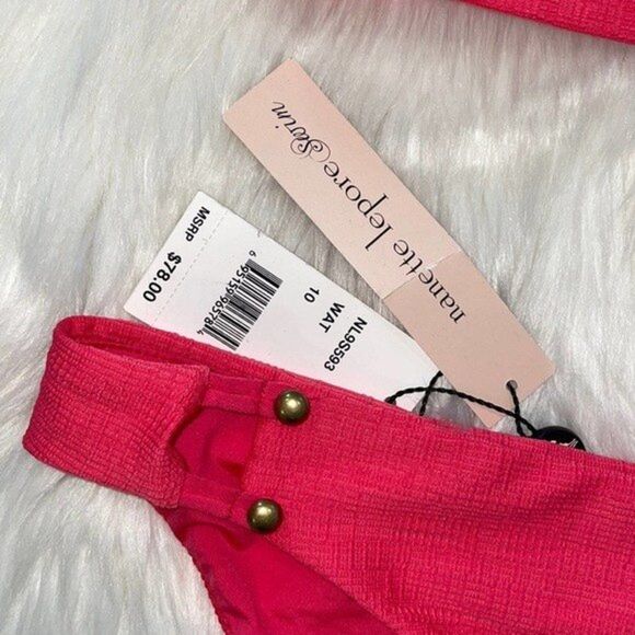Nanette Lepore Womens Size 10 Swimsuit SET Pink - Picture 6 of 10